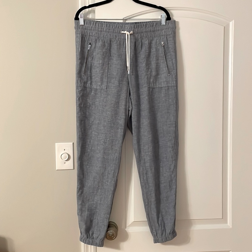 Athleta Cabo Linen Joggers Size 12